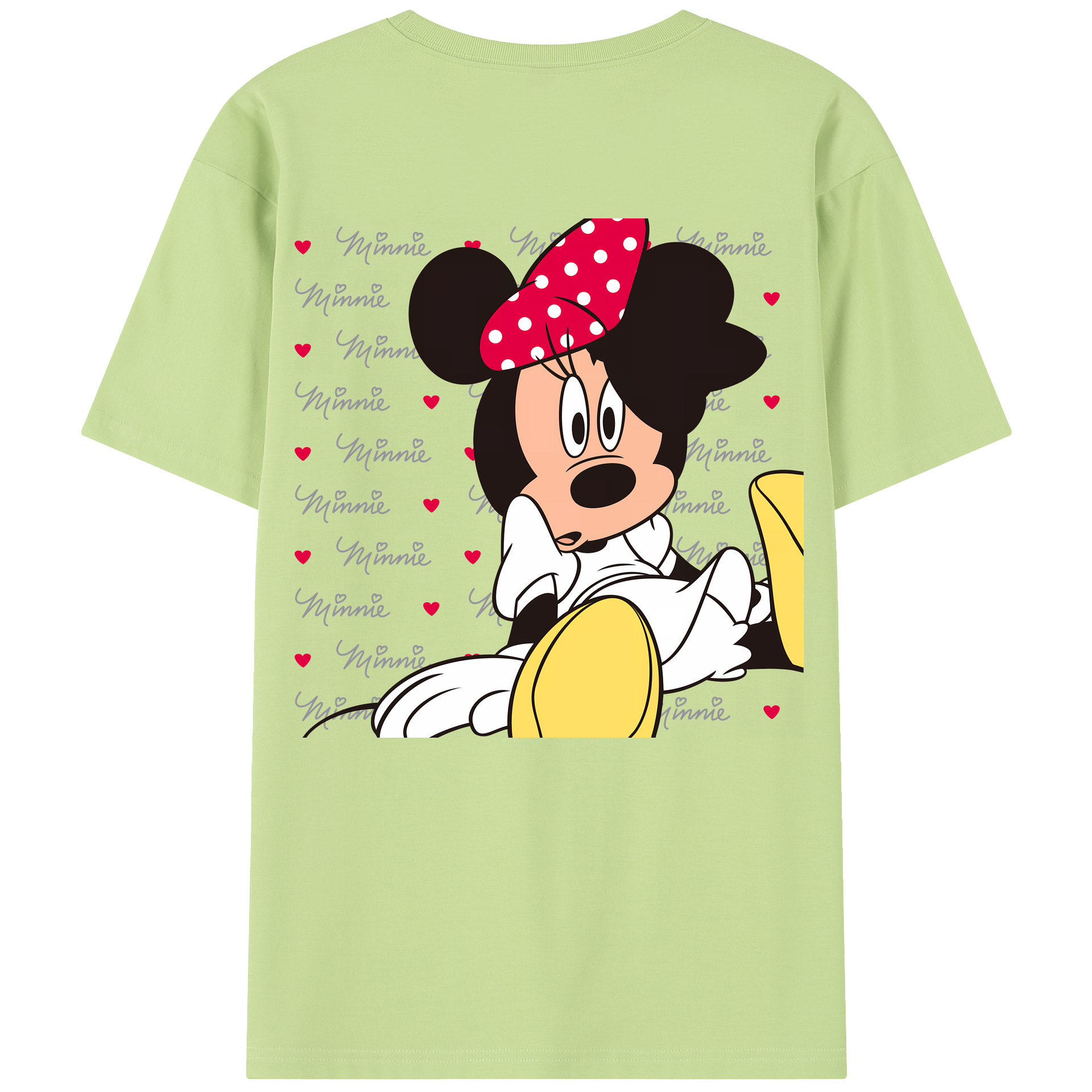 （画像用） ミッキーマウス Mickey Mouse 綿100％半袖Tシャツ（背面プリント）